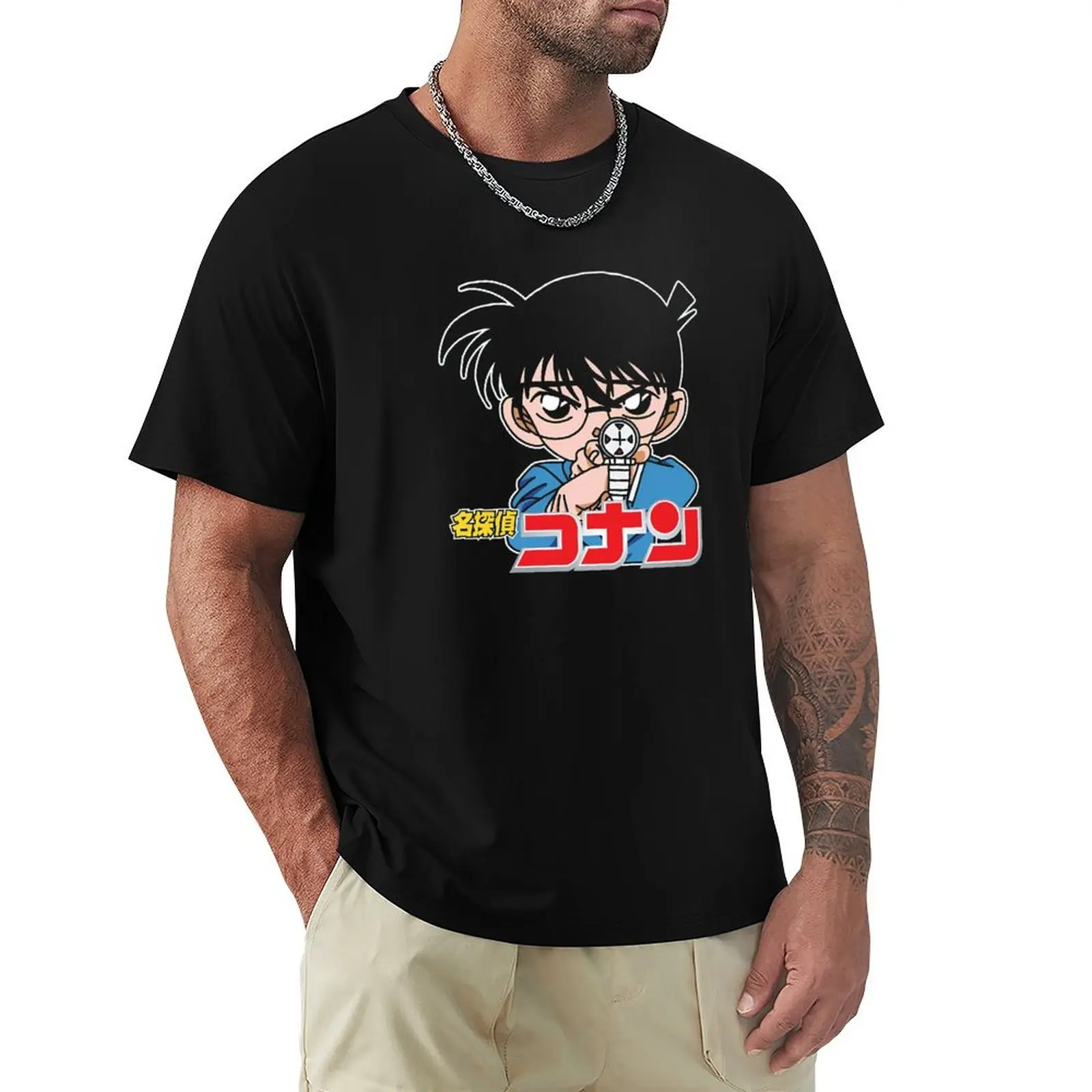 

Detective Conan T-Shirt Short sleeve tee man t shirt cotton graphic tees clothes mens graphic t-shirts pack