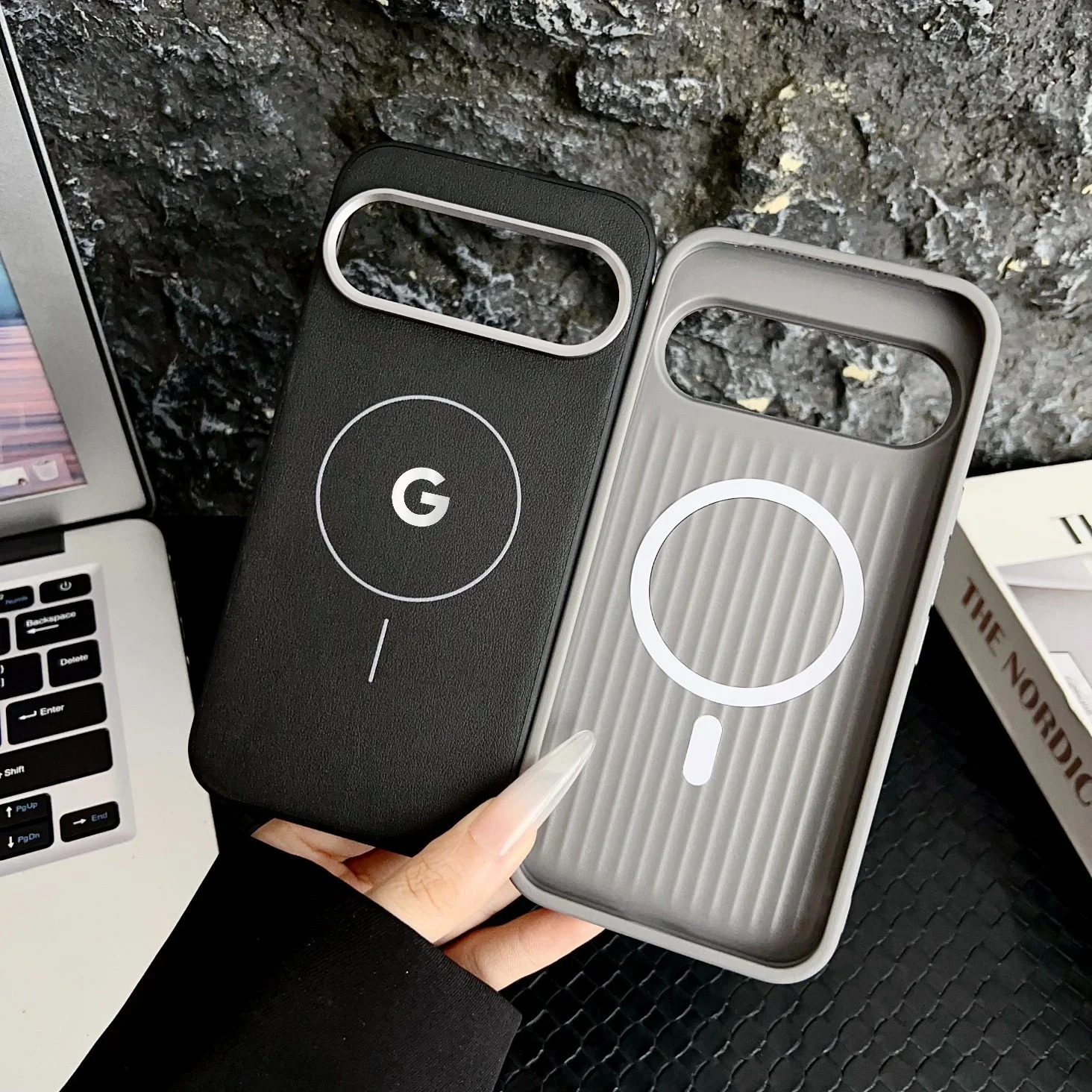 Business-Minimalismus-Textur, hautfreundliche Ledertasche für Google Pixel 10 Pro XL 10 Pro, Legierungskamera, stoßfeste magnetische Abdeckung