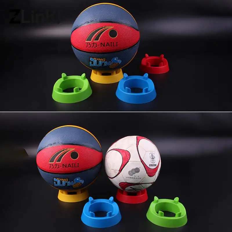 1Pcs Ball Stand Display Halter Rack Unterstützung Basis Für Fußball Rugby Kristall Labyrinth Maze Ball Fußball Volleyball Basketball