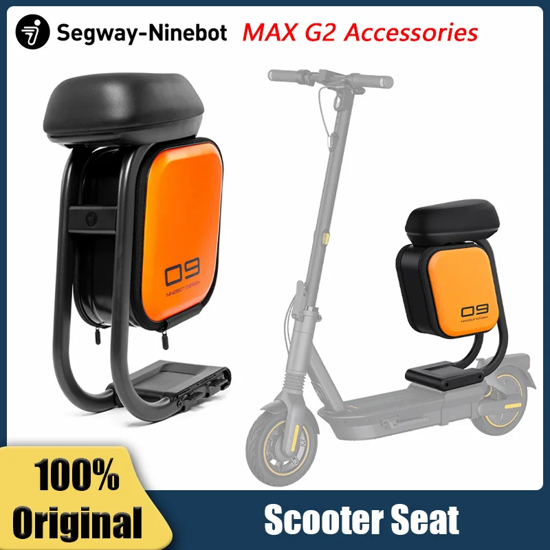 US Stock Original Comfortable Soft Seat With Bag For Ninebot by Segway Max G2 G65 Electric Scooter Multi Functional Seat Parts