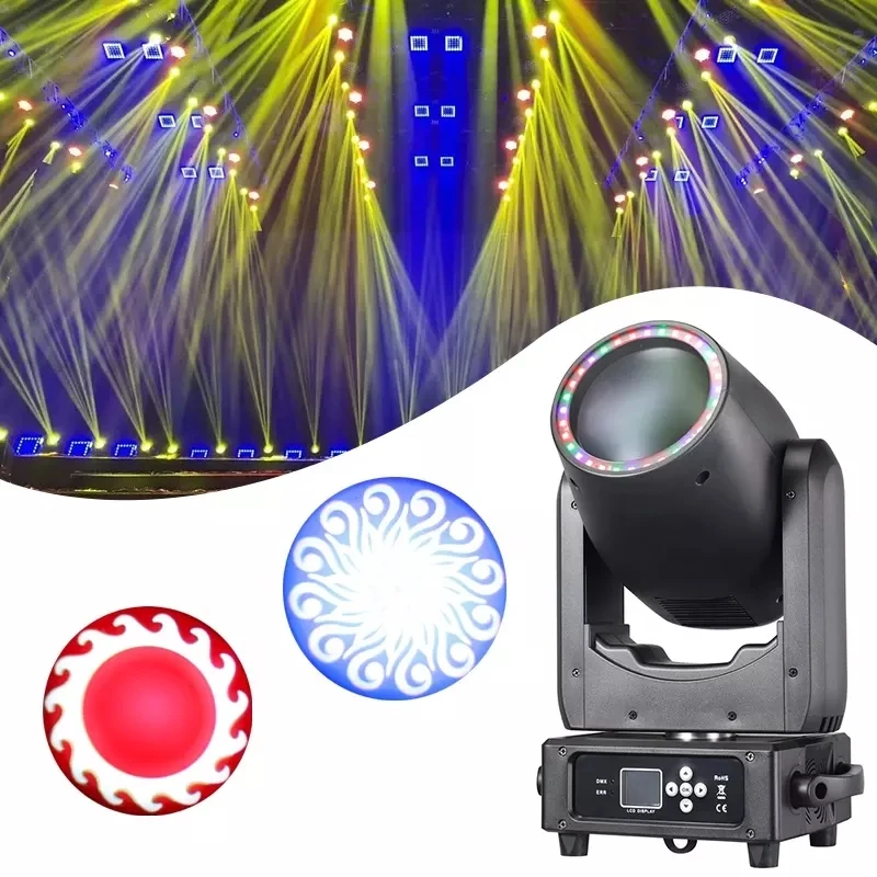 

6pcs 300W Moving Head led spot beam light DJ Wedding Party Gobl Wheel beam 300 moving head