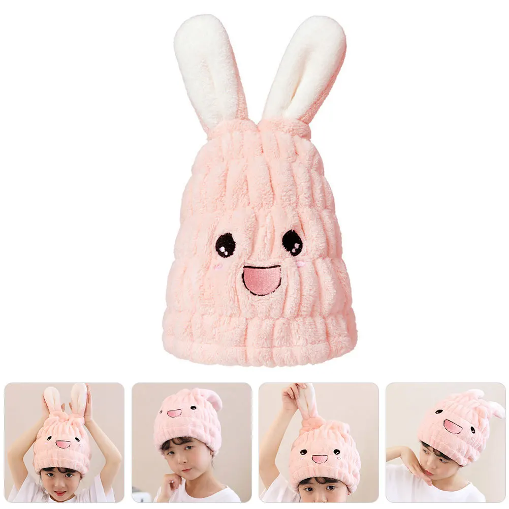 

2Pcs Fast-Drying Hair Towel Wrap Microfiber Hair Drying Cap for Thick Soft Absorbent Turban Style Bunny Ears Fun Design