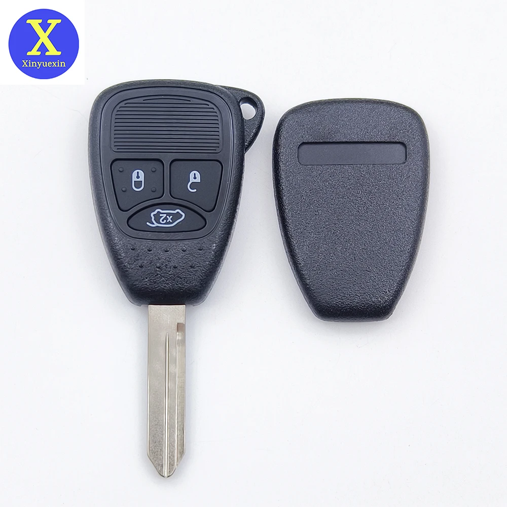 

Xinyuexin 3-кнопочный пустой ключ для Chrysler Dodge Jeep, чехол с дистанционным управлением, сменный чехол без лезвия