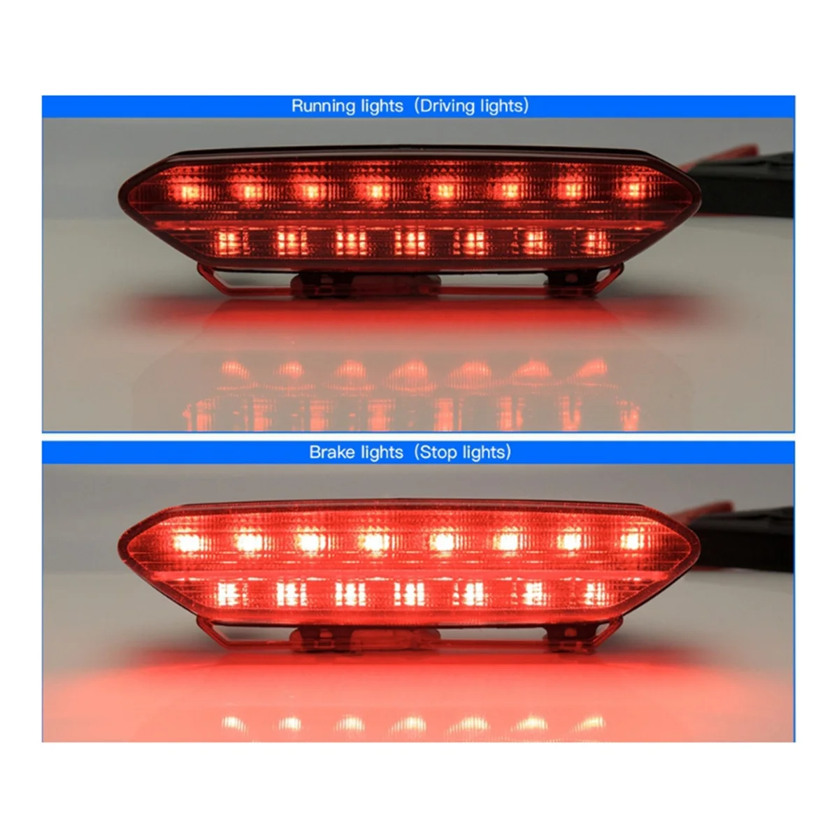 ATV LED المصابيح الخلفية الفرامل وقف الضوء الخلفي مصباح خلفي 5TG-84710-21-00 لياماها YFZ 450 YFZ450 2006-2009 الخلفية الضوء الخلفي الأسود