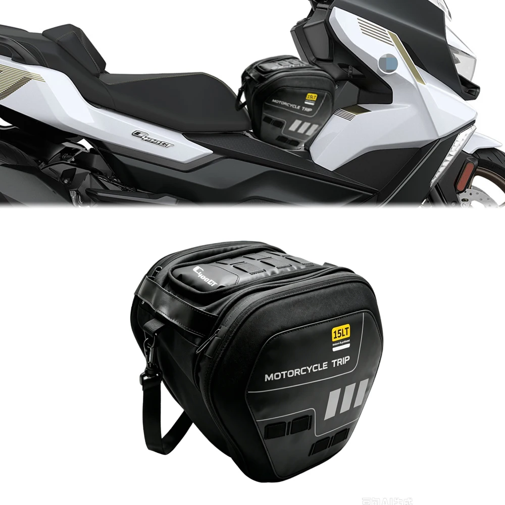 

For C400X C400GT C650GT C400 Motorcycle Tail Bag 15L Waterproof Scooter Underbone Seat Tunnel Bag Riding Shoulder Bag