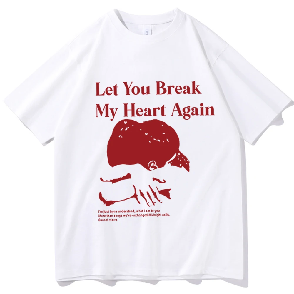 Laufey Shirt Let You Break My Heart Again Shirt Laufey Music Shirt Gift for Laufey Fan O-Neck Short Sleeve Shirts