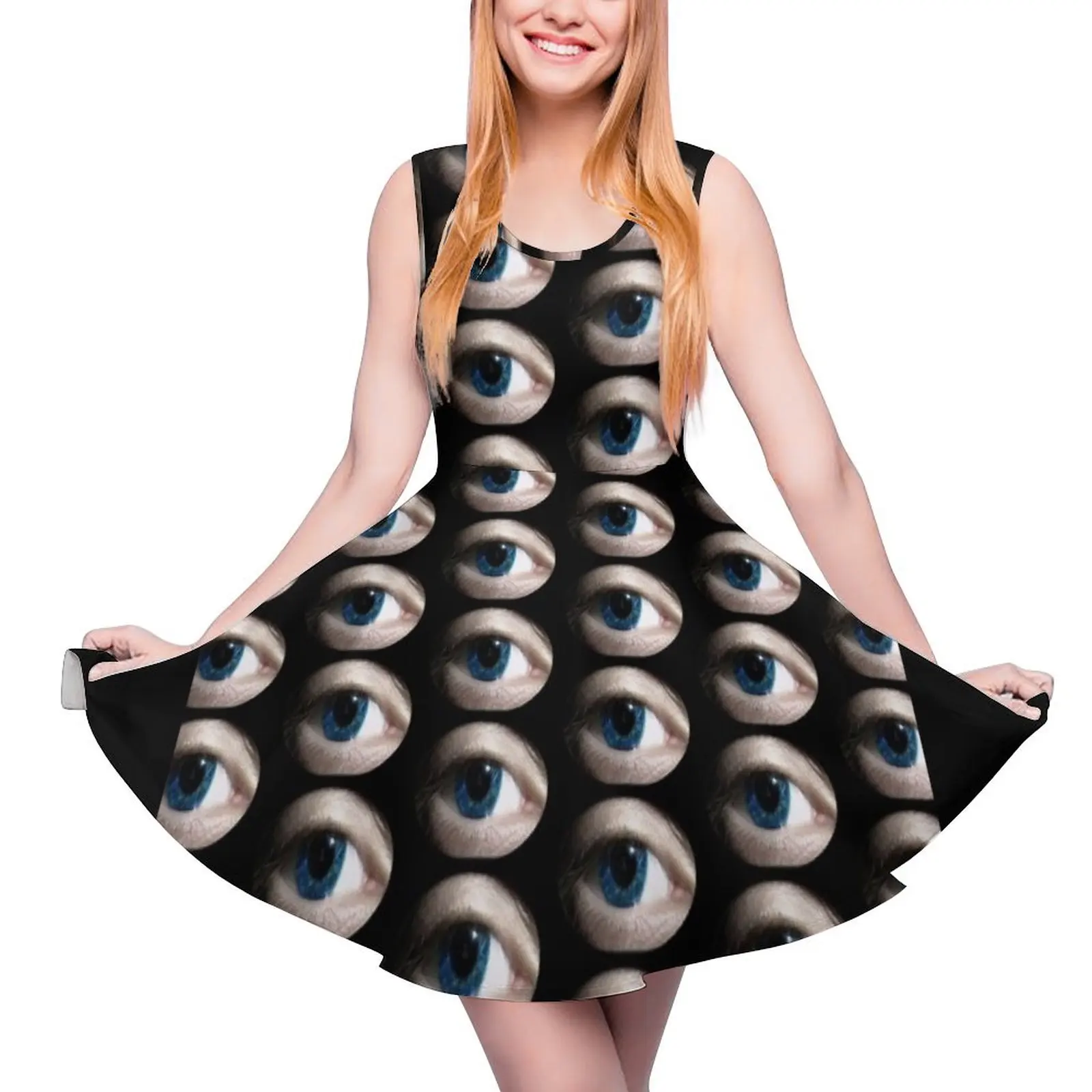 

Eyeball Sleeveless Dress Aesthetic clothing Long dress woman