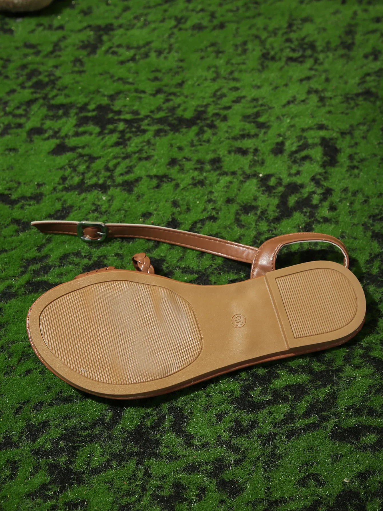 Women's Casual Flat Sandals Braided Design Popular Brown Color Comfortable Shoes for Everyday Wear image 2