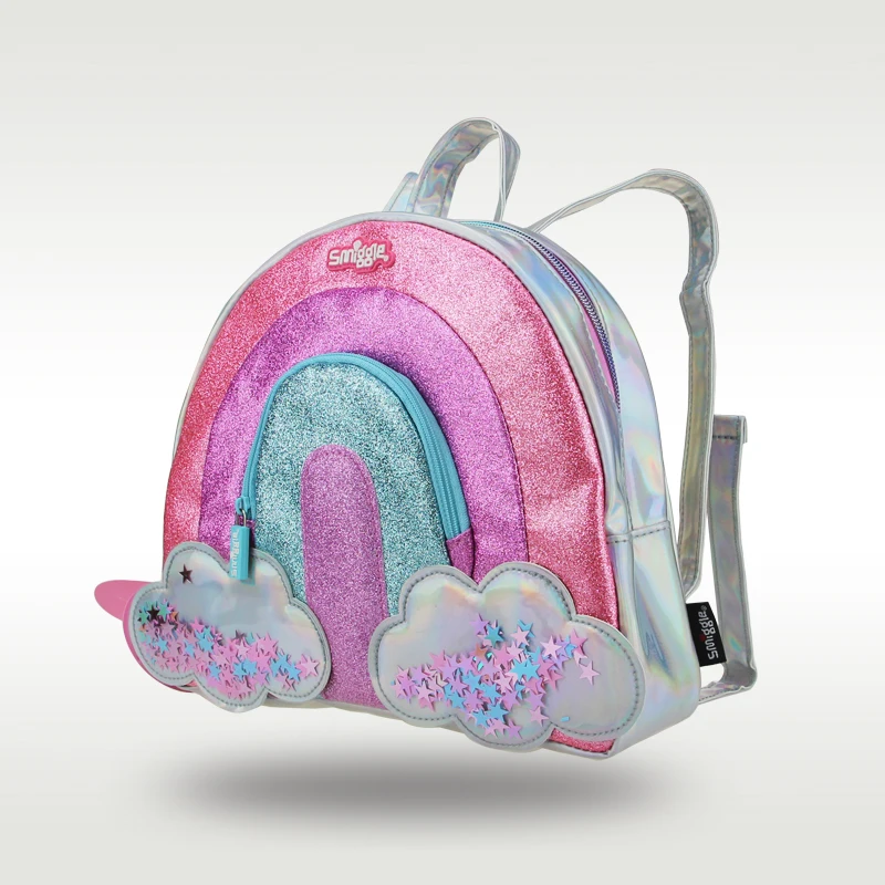 Australië Originele Smiggle Hot-Selling Schooltas Schattige Veelzijdige Regenboog Schooltas Kleuterschool Rugzak 11 Inch