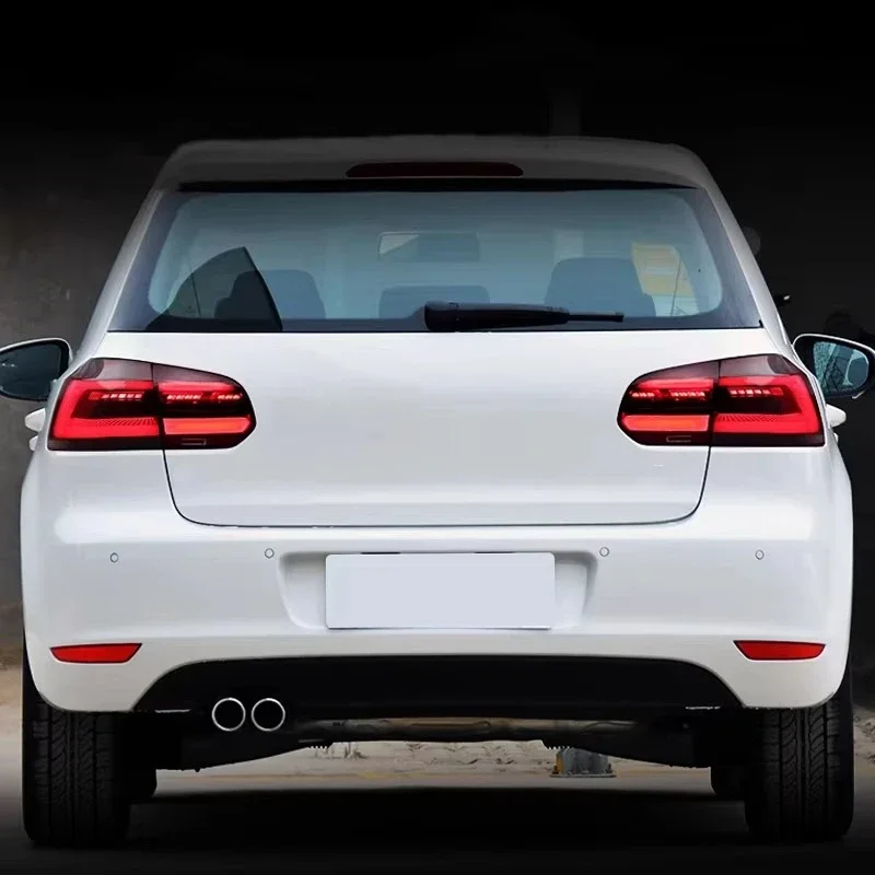 المصباح الخلفي ل-فولكس واجن فولكس فاجن جولف 6 MK6 R20 2010 2011 2012 الذيل ضوء LED الضوء الخلفي ترقية MK8 نمط LED لمبة خلفية #2