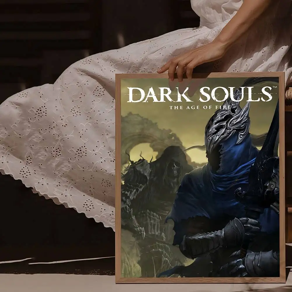Hot Game D-Dark S-Souls Classic Vintage Posters Whitepaper Prints Posters Artwork Kawaii Room Decor