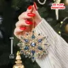 6pcs Christmas Snowflakes Ornaments Xmas Tree Hanging Pendant Acrylic Snowflakes Flake Snowflakes Decoration DIY New Year Decor 4