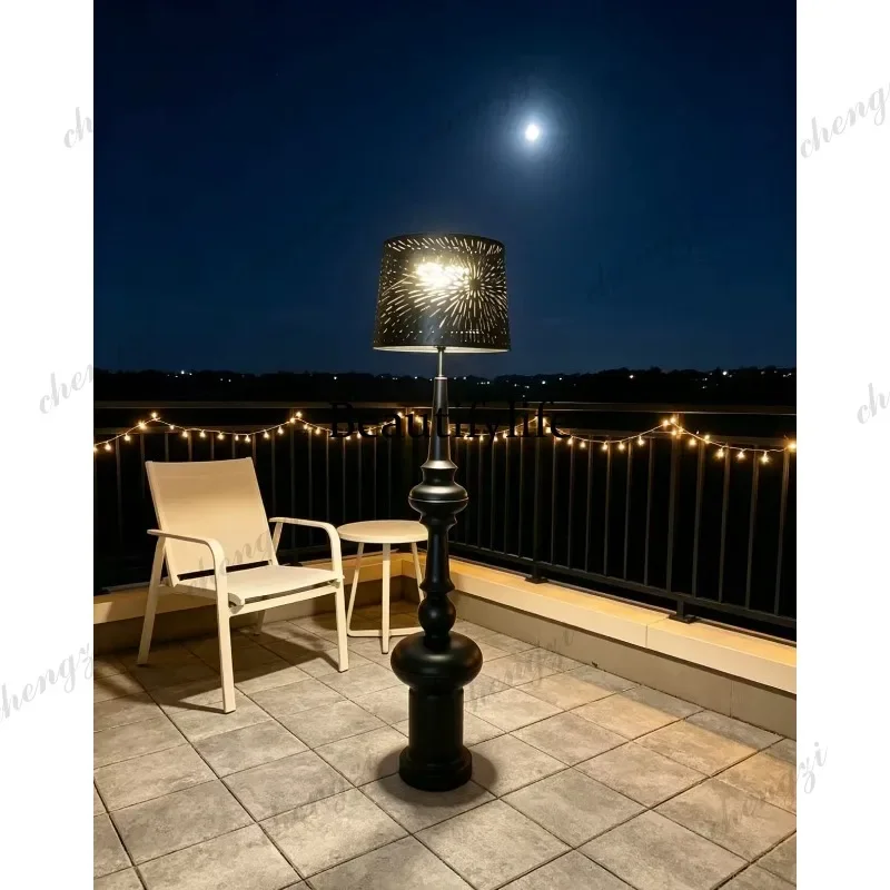 HR Modern Simple Outdoor Floor Light Solar Outdoor Waterproof Garden Light Outdoor Light