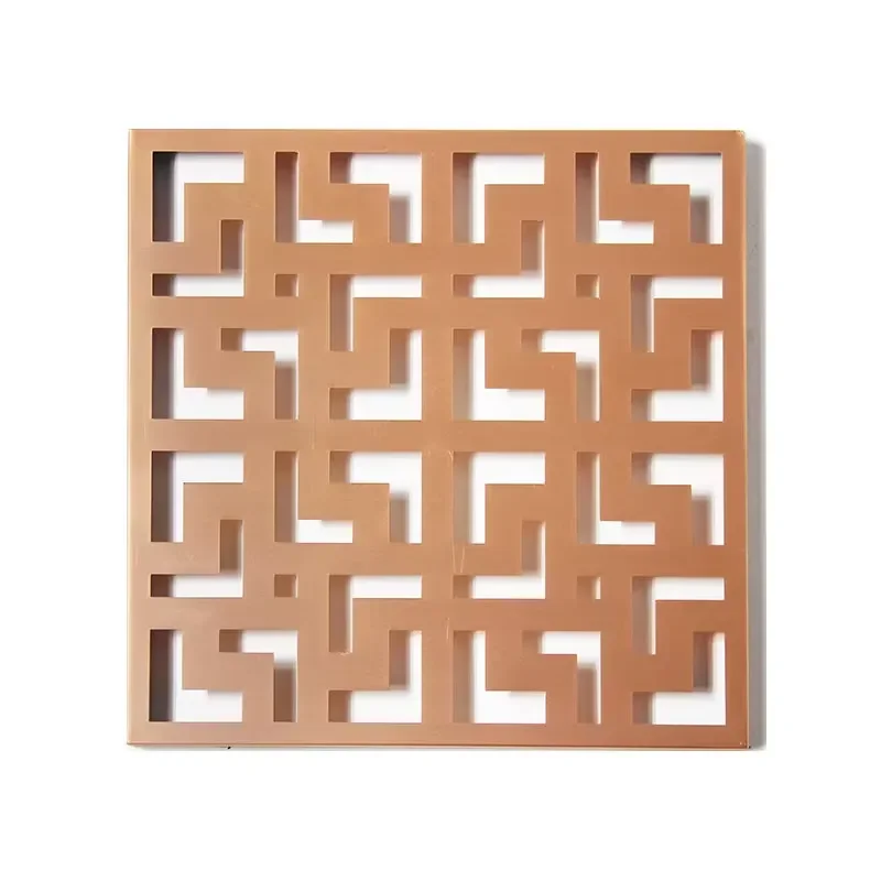 Public Building Project Modern Copper Hollow Art Curtain Wall Decoration Outside Wall Curtain
