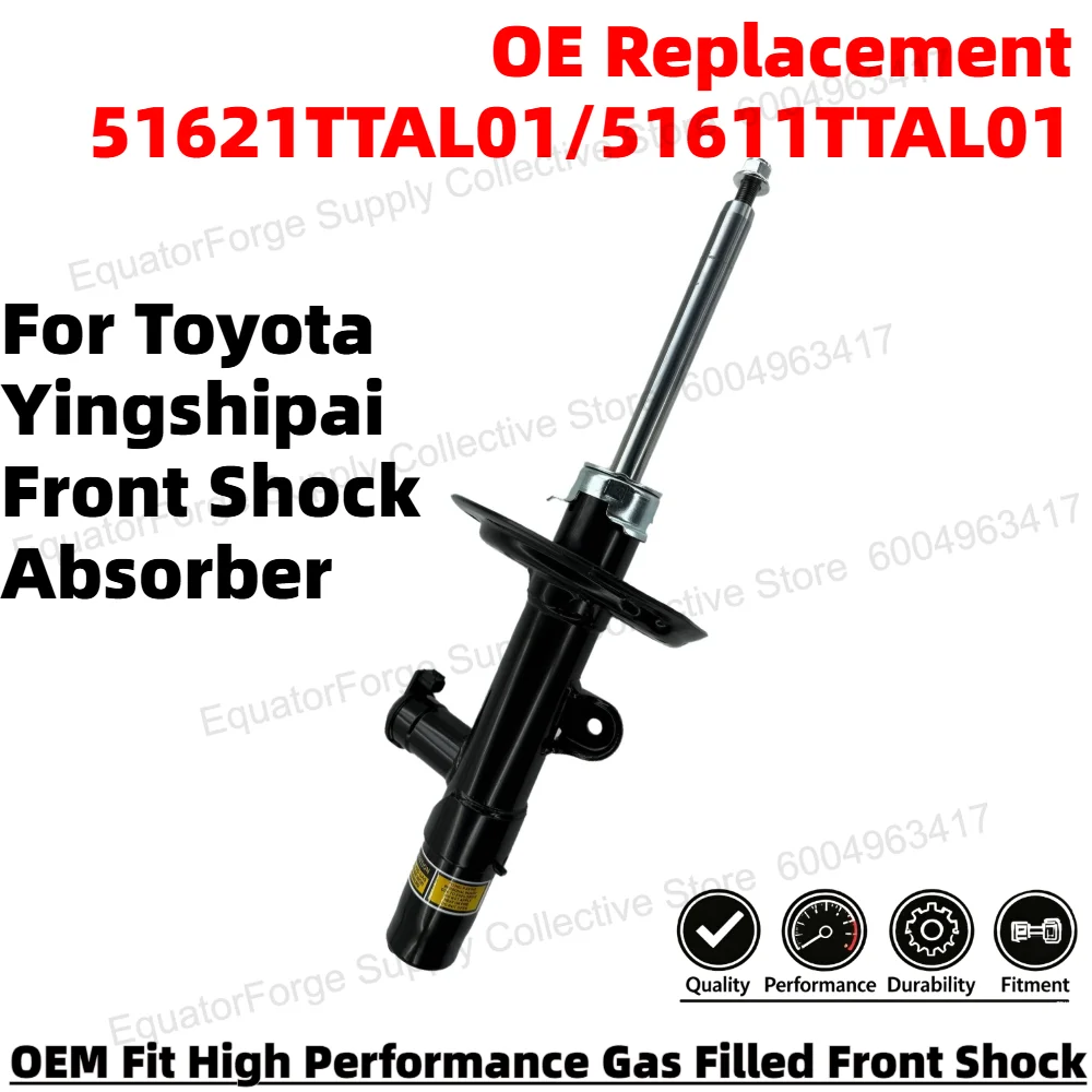

Direct Fit High Stability Premium Durable Front Shock Absorber for Toyota Yingshipai OE Number 51621TTAL01/51611TTAL01