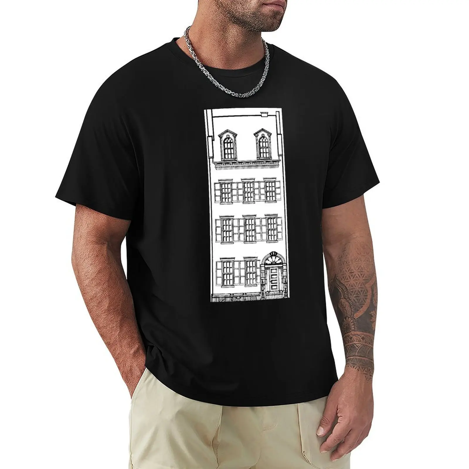 

1832 Merchant's House Facade T-Shirt cute clothes customs valentines clothes anime t shirts men graphic t shirts