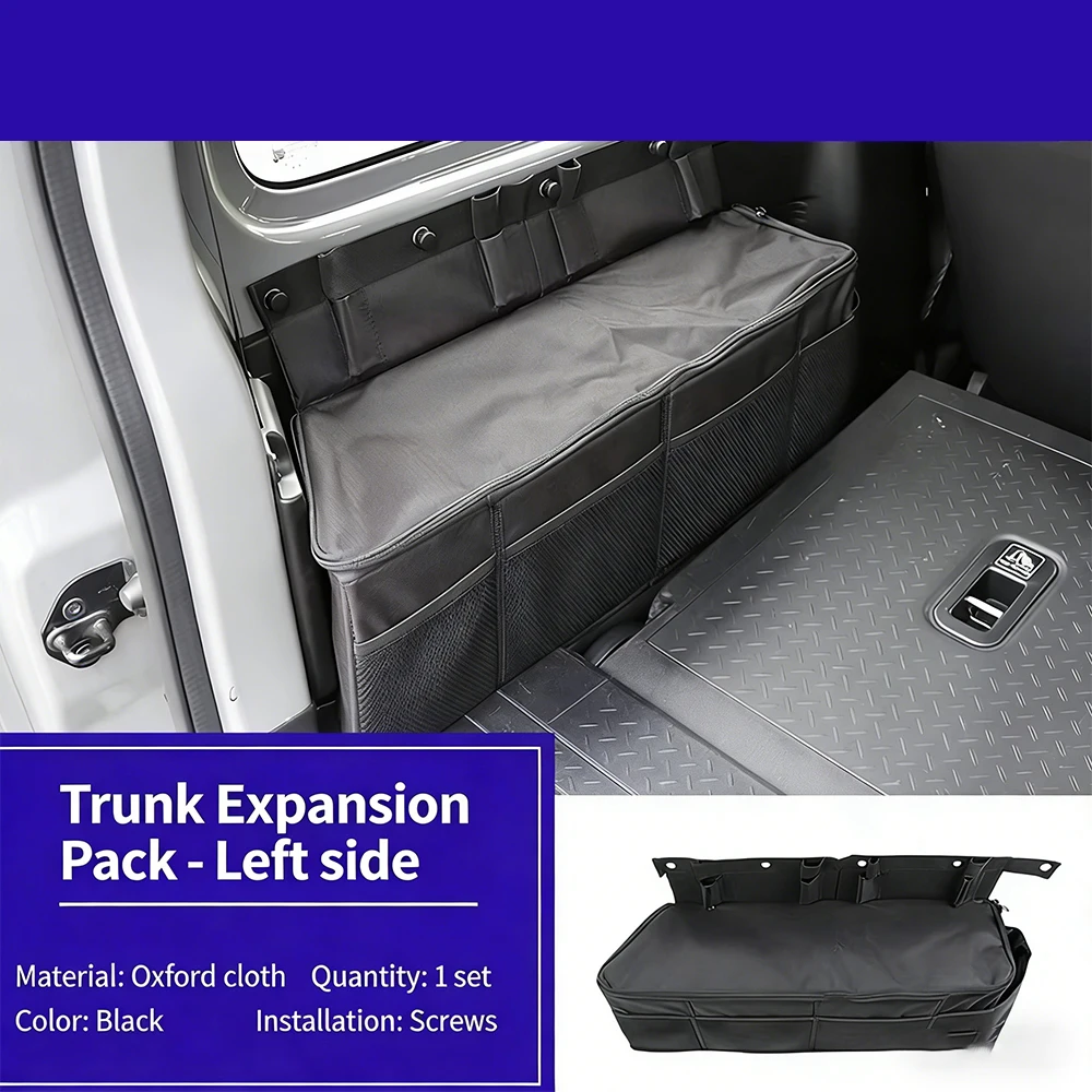 

Lantsun JMN089 Rear Trunk Side Storage Bag Organizer Left Tools Bag for Jimny JB74 2019+, 3Door