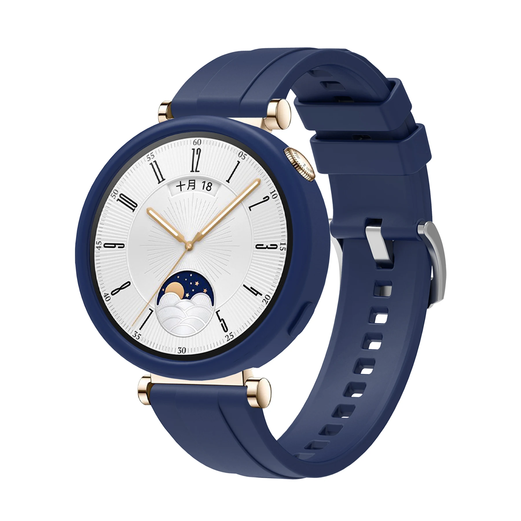 Silicone Protective Case + Strap For Huawei Watch GT4 41mm Smart Watch Band