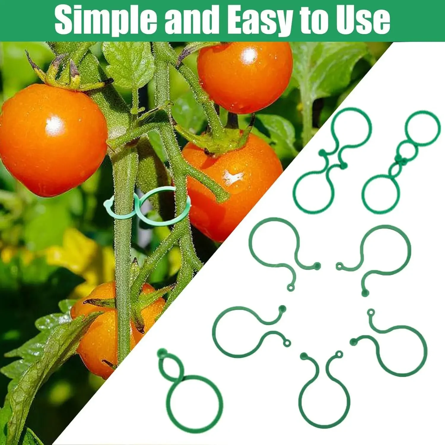 50/100/200Pcs Plant Clips for Climbing Plants Garden Clips Plant Support Clip for Gardening Clip for Support & Securing Planecu
