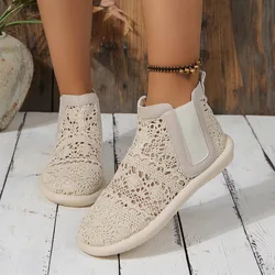 New Women's Breathable Mesh Summer Shoes Lace Walking Shallow New Solid Non Slip Casual Shoes 35-40 HOT 2024