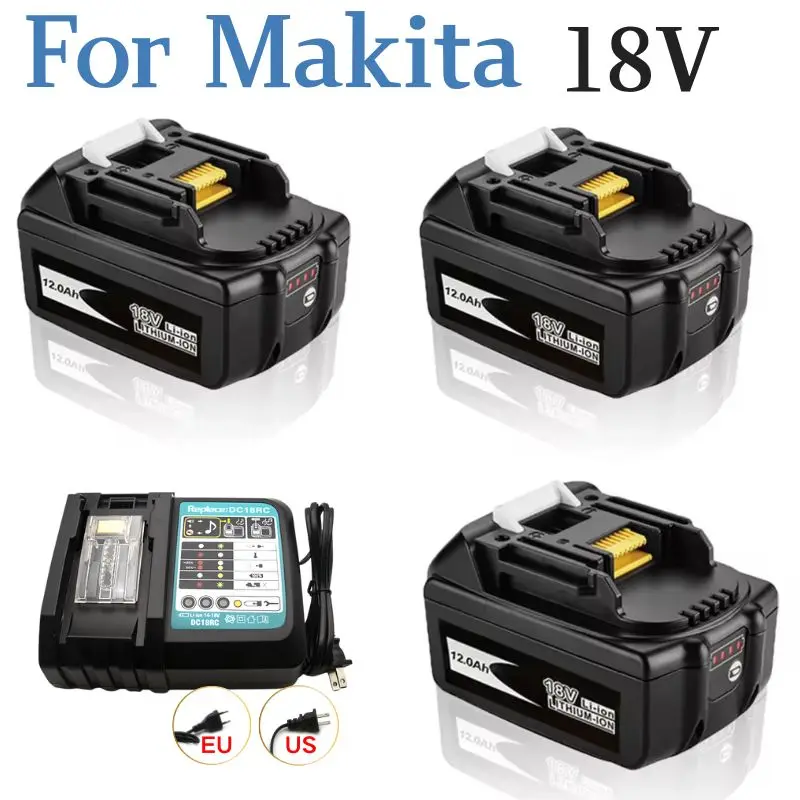 18V 12.0Ah for Makita Original With LED lithium ion replacement LXT BL1850 BL1860B BL1860 Makita rechargeable power tool battery