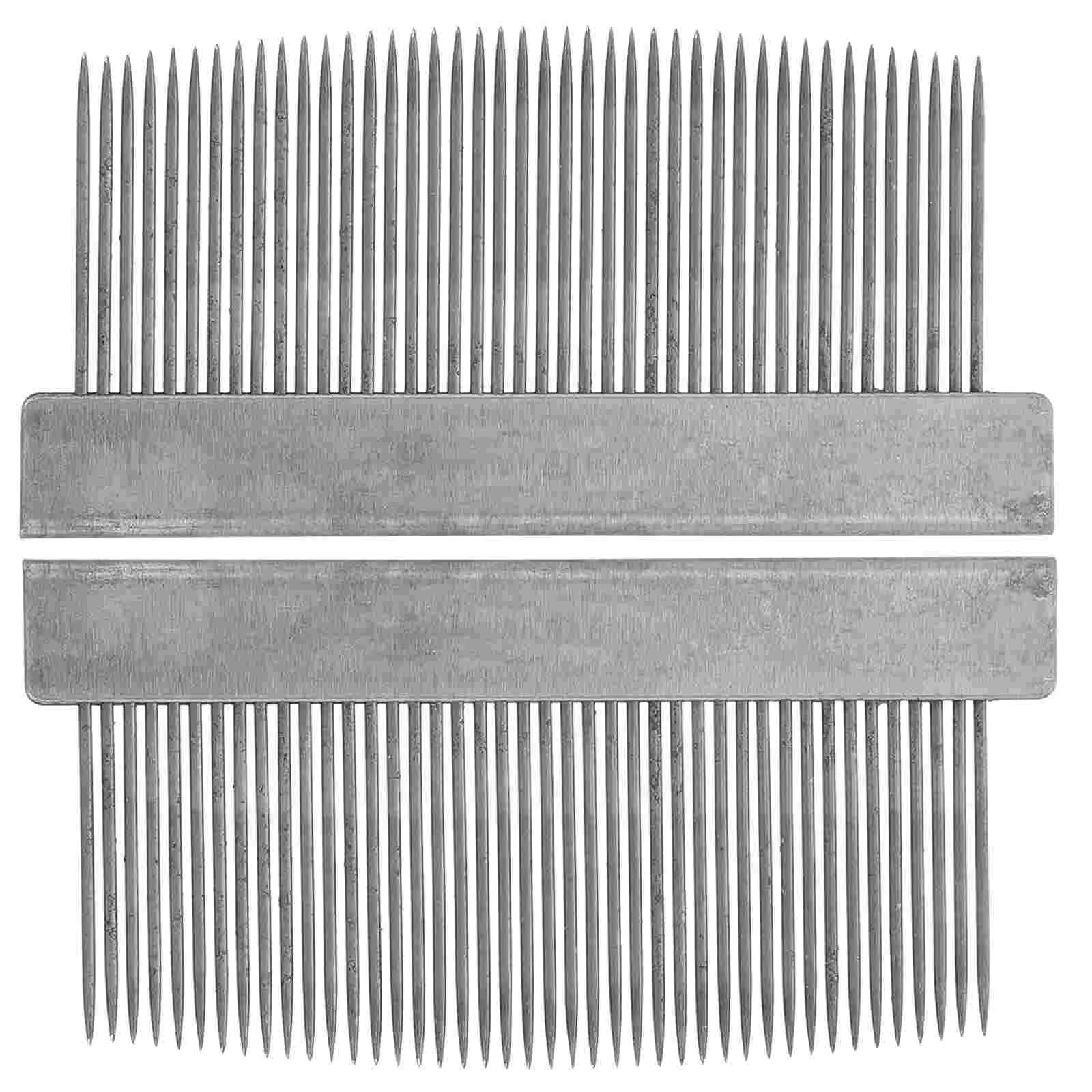 

2 Pcs Bow Ponytail Comb Violin Hair Combing Tools Iron Horse for Musical Instruments Combs