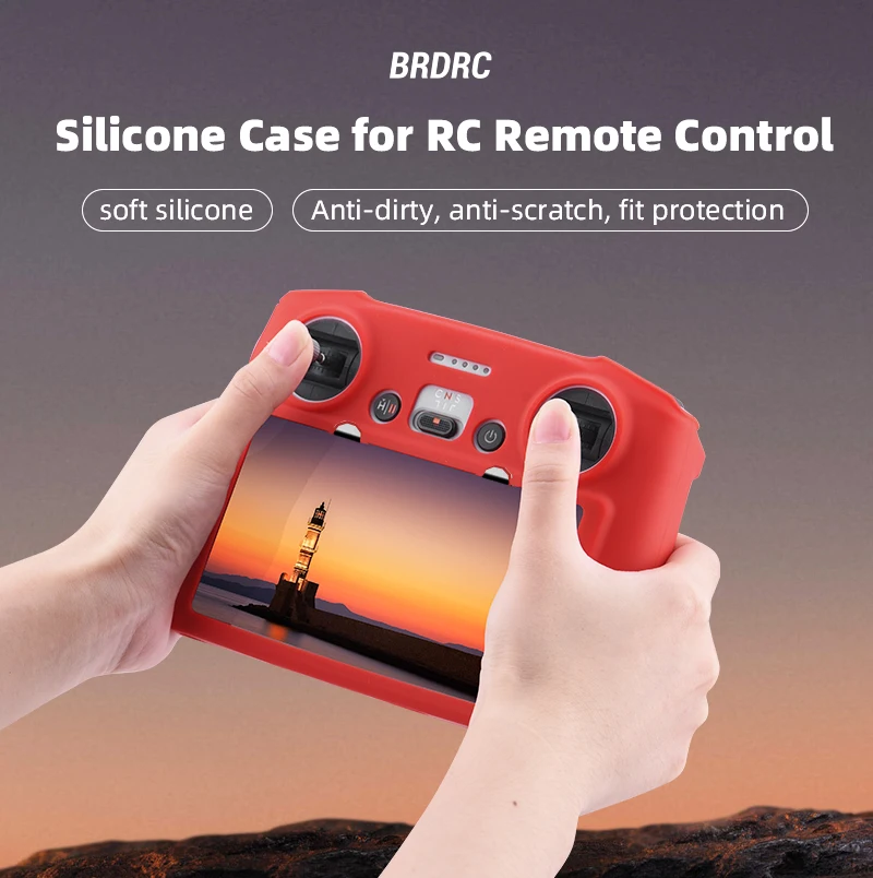 Ốp Lưng Dẻo Silicone Cho DJI Mini 3 Pro Điều Khiển Từ Xa Bao Da Bảo Vệ Tay Chống Trầy Xước DJI RC Phụ Kiện