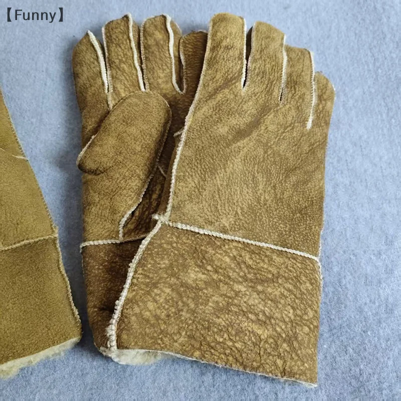 〔ตลก〕 ถุงมือหนังแกะแท้ ถุงมือหนาสำหรับฤดูหนาว ถุงมือสำหรับขี่จักรยานกลางแจ้ง