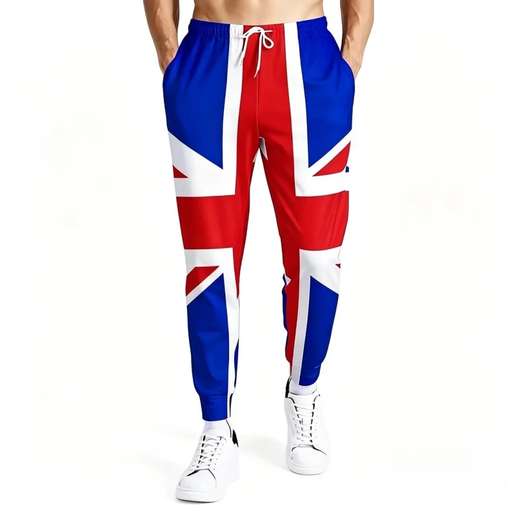 Men's 3D Dollar Skeleton Print Joggers Hip Hop Streetwear Casual Loose Pants