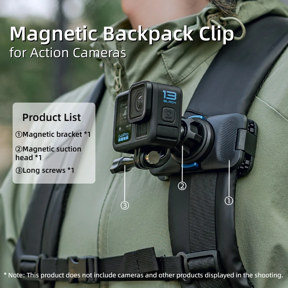 POV POV Camera Backpack Clip Mount Bracket for GoPro 13 12 11 DJI Action 6 5 Pro 4 3 Pocket 4 3 Insta360 Vlogging Sports Accessories - Aliexpress Deal