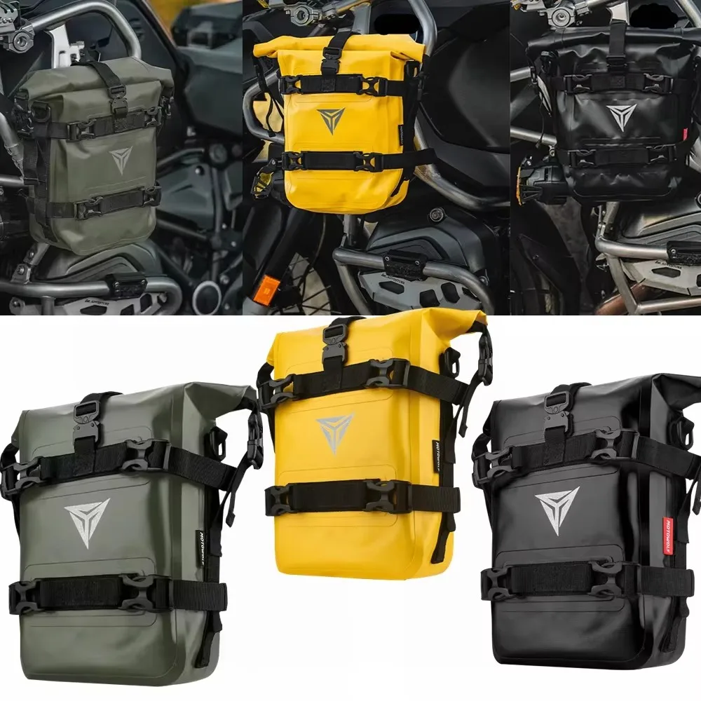 

Motorcycle ATV Parts Bumper Bag Waterproof Frame Crash Bars Tool Pack Motocross Tank Luggage Bag Side Travel Bag
