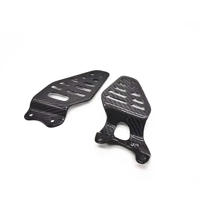 For YAMAHA YZF R6 2017-2022 Rearsets Foot Rest Peg Protector Real Carbon Fiber Motorcycle Parts Footrest Heel Guard Cover