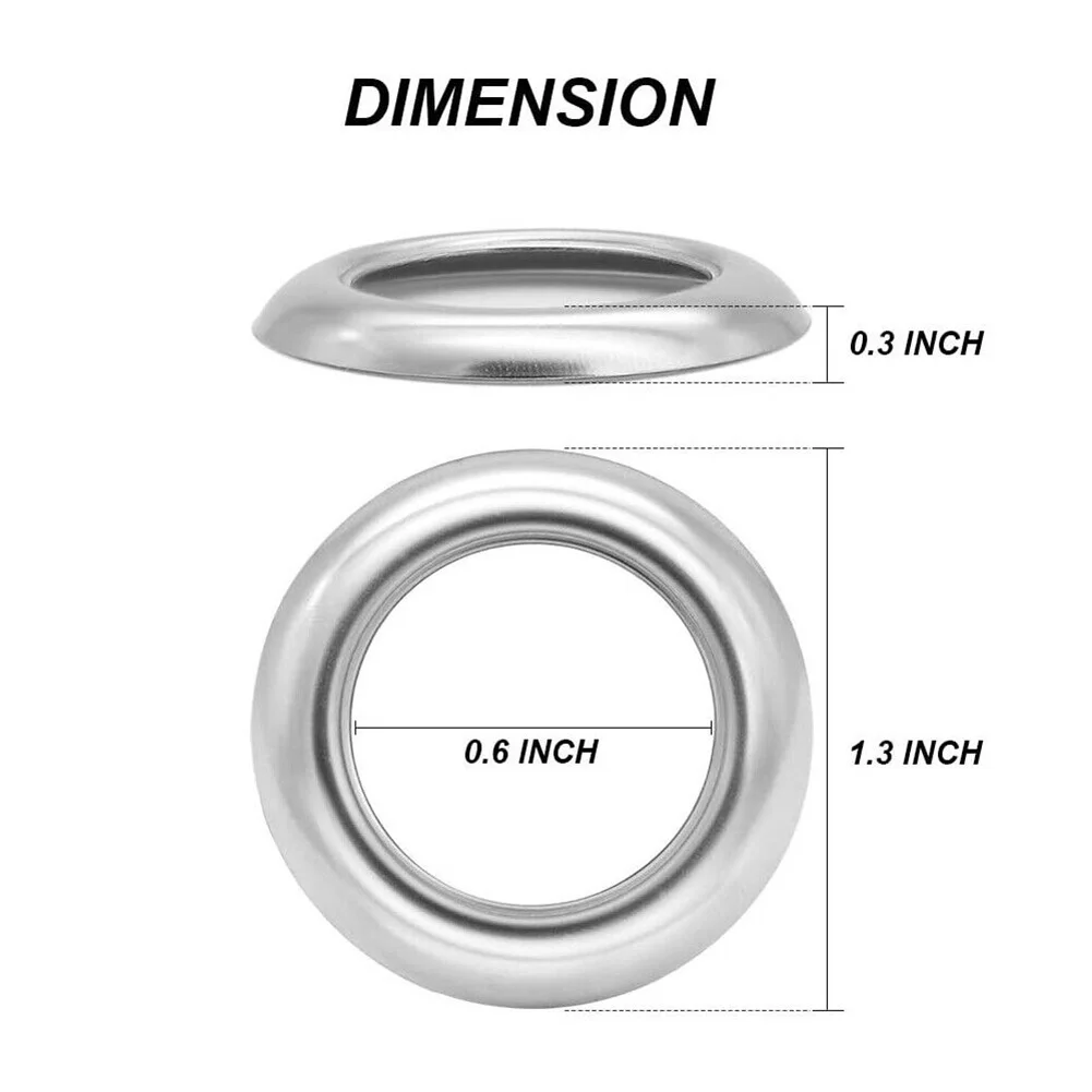 50x Stainless Steel Trim Ring Bezel Covers for 34 LED Marker Light  Easy Installation  Rust resistant and Weatherproof