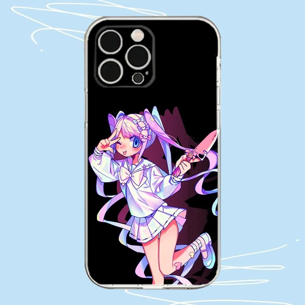 Needy Girl Streamer Overload Phone Case For iPhone 13, 14,13,12,Mini,11,Pro,Max,Plus,X,XR,XS,8,SE,2020 Transparent Cover - Image 3