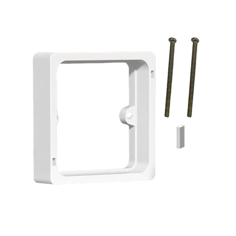 

652F Single Gang Receptacle Outlet Box Extenders Single Socket Spacer Plastic Unit Receptacle Extender Easy to Install