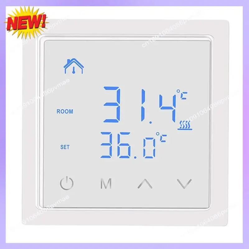 T24C Slimme Thermostaat 16A Vloerverwarming Temperatuurregelaar Met LED Touchscreen 85-265V Elektrische Verwarming Controle