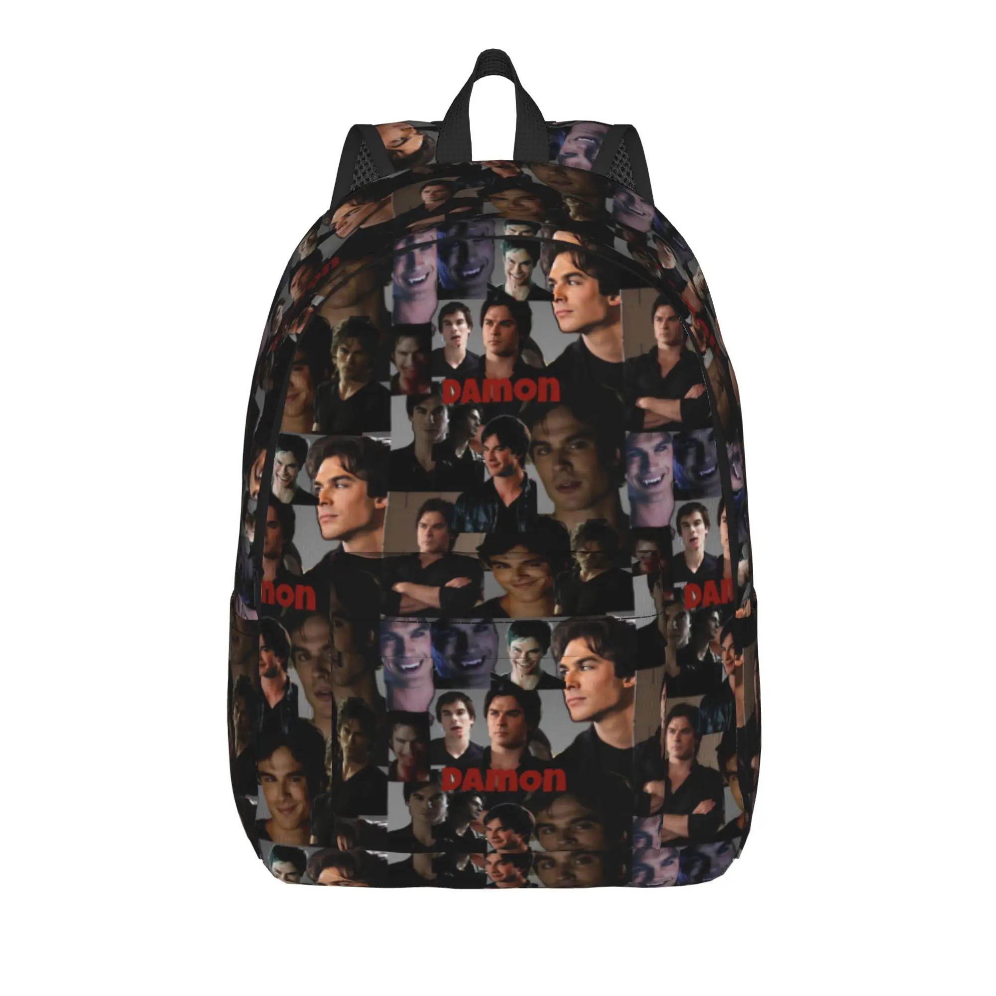The Vampire Diaries Resuable Movie Backpack Damon Salvatore Backpacks Male Outdoor Style Lightweight School Bags Rucksack
