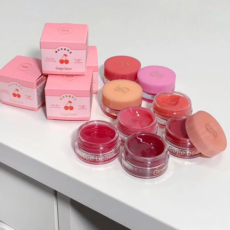Gege Bear Jarred Jam Lip Gloss — Hydrating Water-Gloss Finish, Plumping Effect, Long-Wearing and Non-Transfer Formula for a Glas image 4