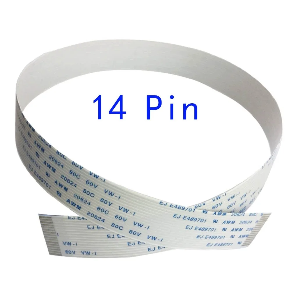 FALAVOL 8PCS 14Pins I3200 PrintHead Cable For Epson 4720/I3200 For Solvent UV Flatbed Printer Head 14P FFC Flat Data Cable