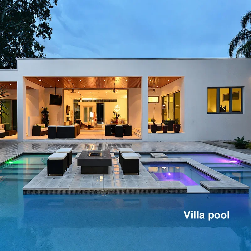 Ultra-Thin LED Swimming Pool Wall Mounted Underwater Light Color Changing Pool Lighting Diode for Water Features