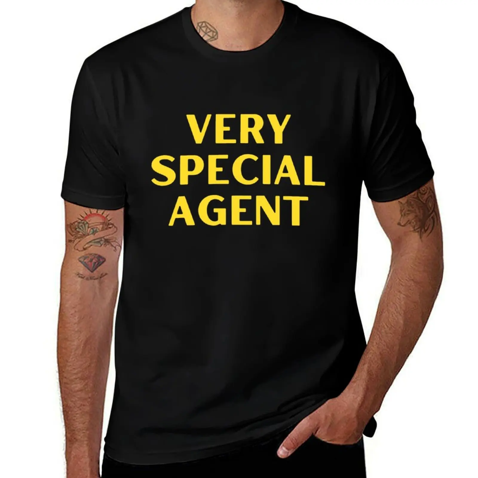 Very Special Agent T-Shirt Daily Wear Plain Short Sleeve Shirt