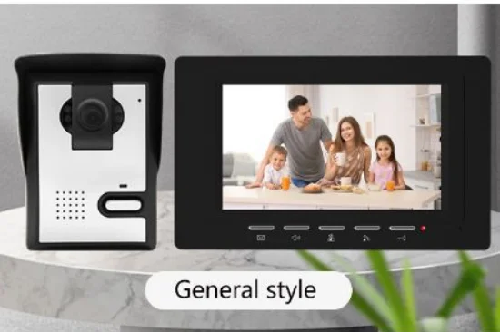 7Inch IPS Screen 4 Wired Video Door Phone  IR Night Vision Intercom Visual Door Camera Peephole Viewer