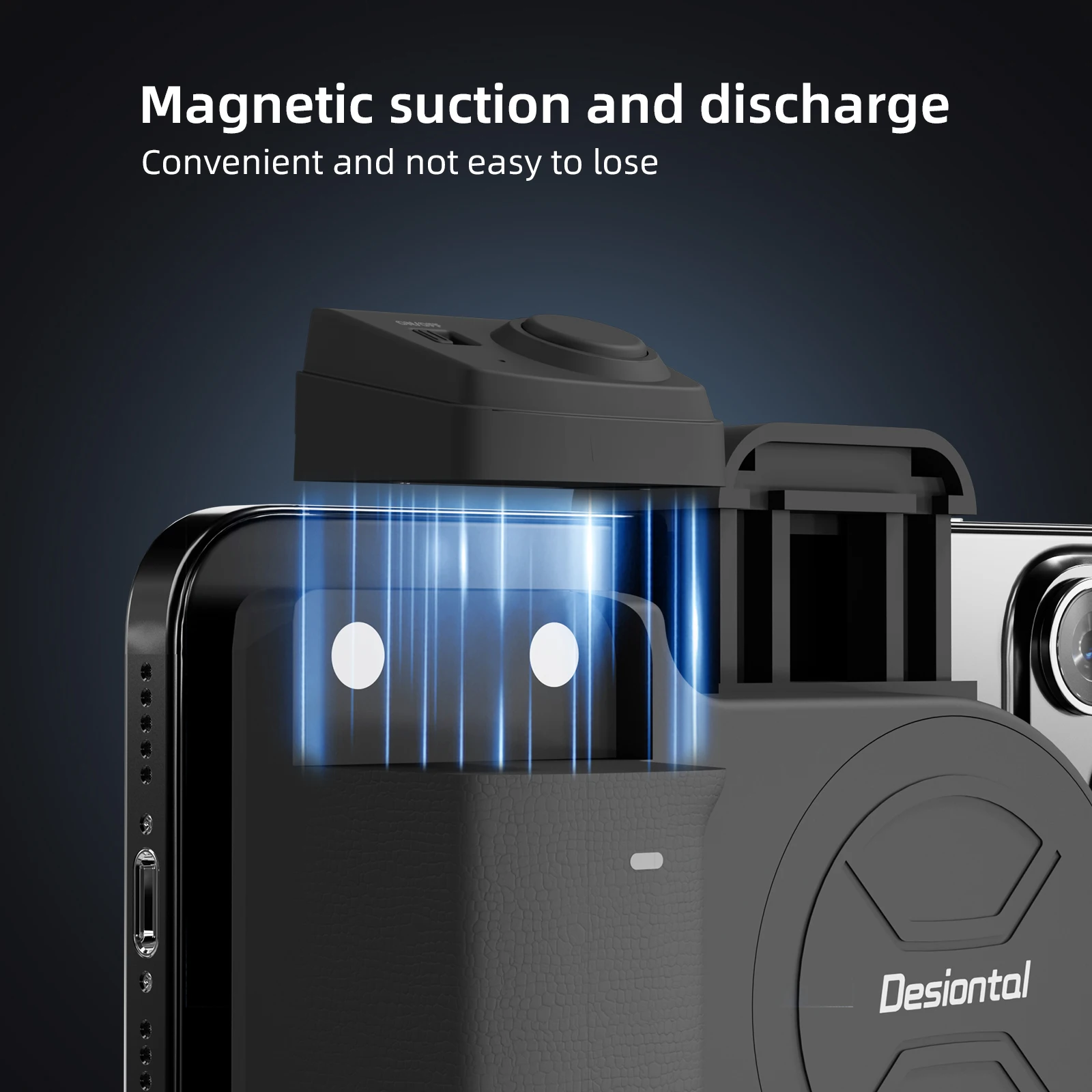 Magnetic Camera Handle Photo Bracket Smart Bluetooth Mobile Phone Anti-shake Selfie Device Desktop Wireless Charging Phone Stand