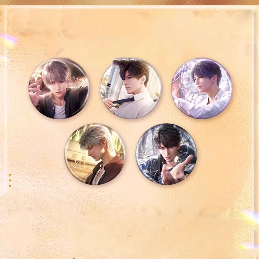 Juego Love and deepspace ambitus Sylus Rafayel Zayne Xavier Caleb colegas Mind freeze frame series 65MM insignia guapo