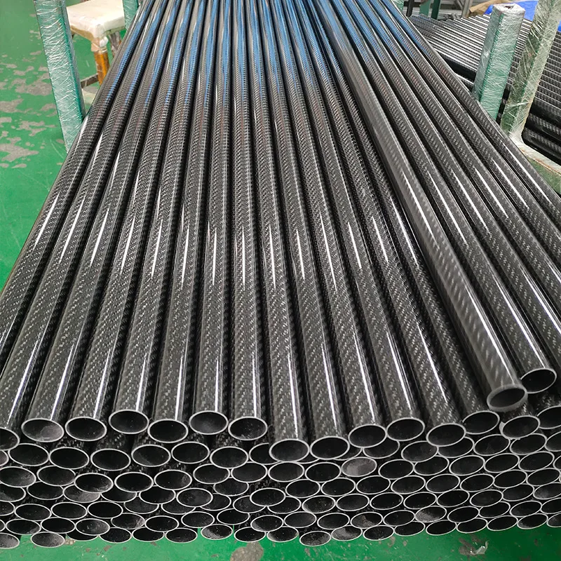 1PCS 3k Carbon Fiber Tube 1000mm Twill Matte/Glossy Round Pipe Customize 18x16/20x18/28x30/32x35