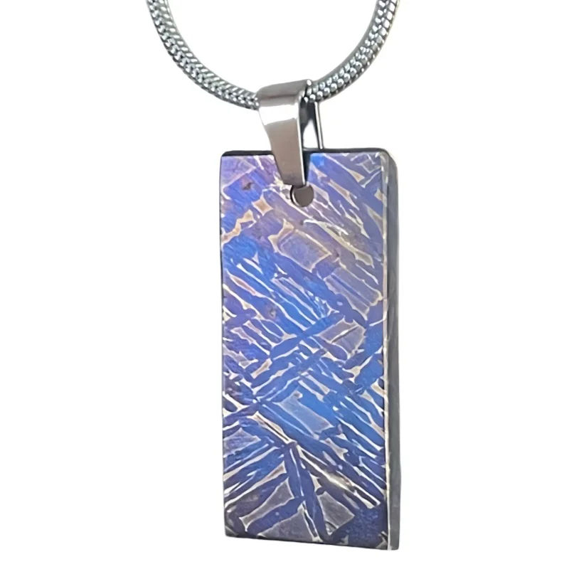 14.5g Muonionalusta meteorite pendant Natural iron meteorite pendant Meteorite slice Collection -LK239