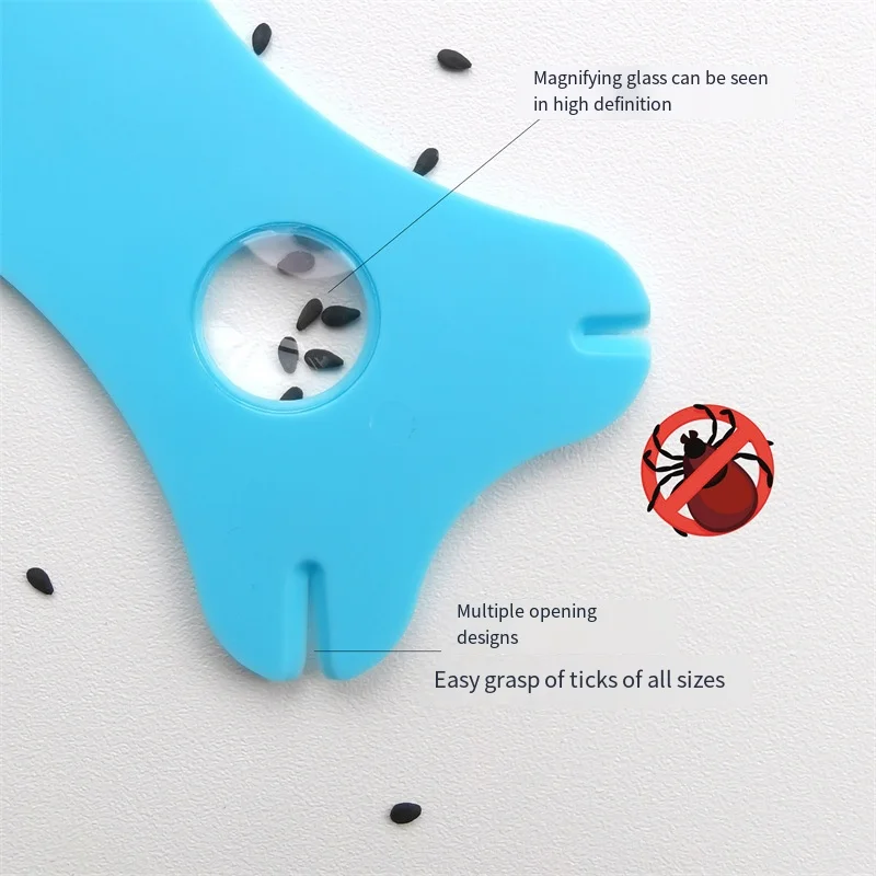 Tick Removal Card with Magnifying Glass Tick Removal Tool Set with Magnifying Glass for Easy Durable Tick for Prevention