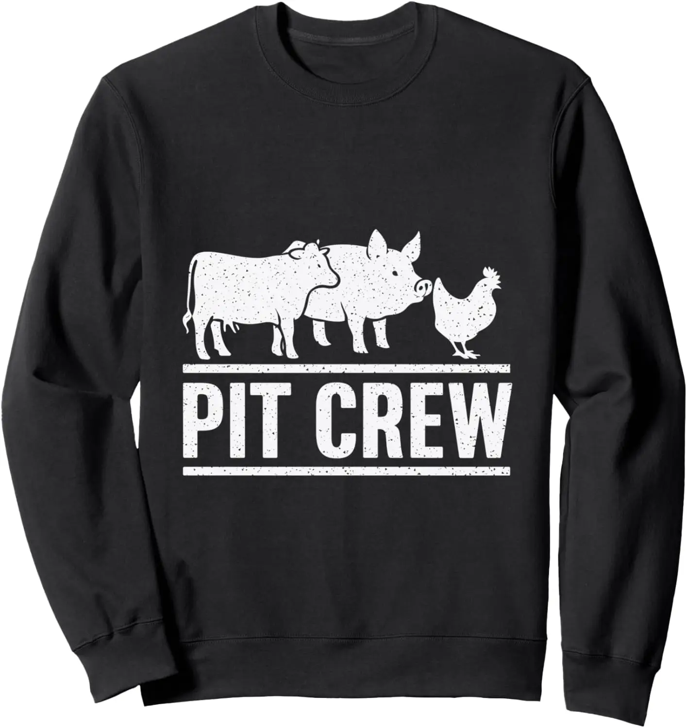 Pit Crew BBQ Barbecue Grill Meat Cooking Sweatshirt