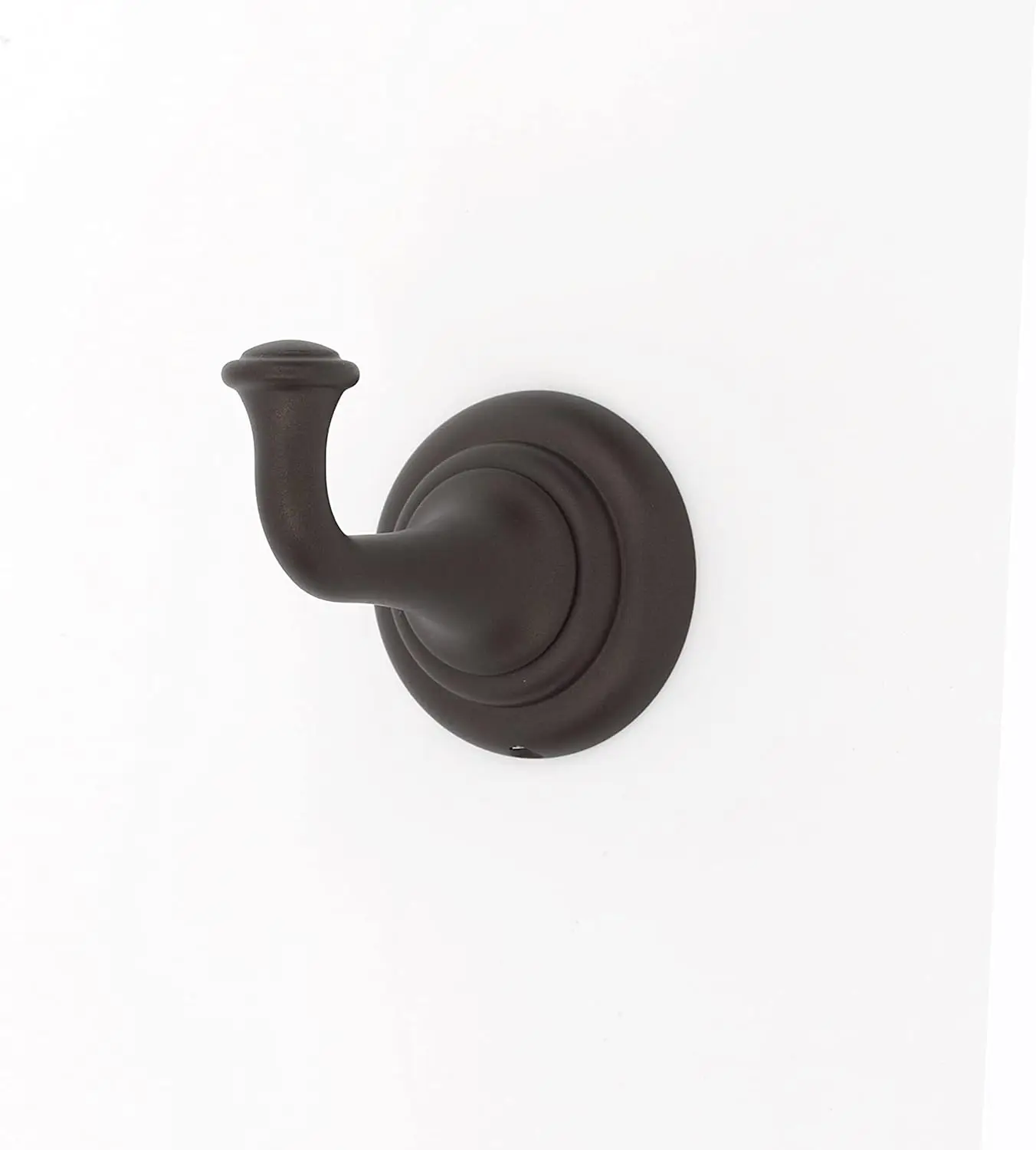 Stylish Wall-Mounted Robe Hook Chocolate Bronze Finish Space-Saving Design Home Bathroom Storage Solution Decor Organizer Elegan