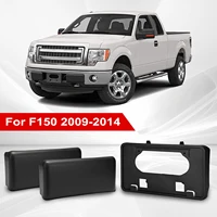 Almohadilla protectora de parachoques delantero para camioneta, cubierta de tapa de inserción, soporte para matrícula, soporte de montaje de marco para Ford F150 2009-2014